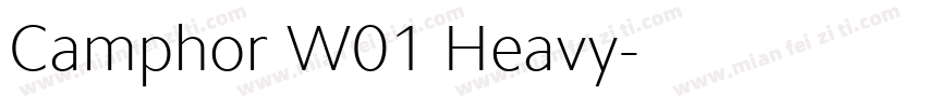 Camphor W01 Heavy字体转换